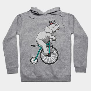 Elephant at Circus with Bicycle Hoodie